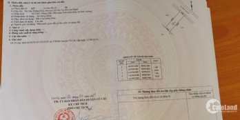 chính chủ cần bán lô đất 100m2 ngay cầu vượt củ chi