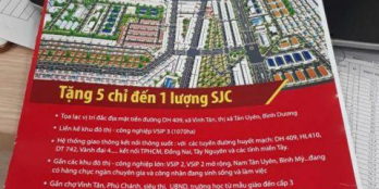 Đất sổ đỏ chợ Vĩnh Tân , khu dân cư Nam Tân Uyên, Bình Dương , LH 0981801233