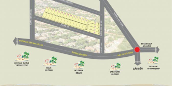 Cần bán lô đất nền mặt tiền đường 9m ra biển 2.6km, ven biển Hồ Tràm, gần ngã tư Hồ Tràm Xuyên Mộc, Bà Rịa Vũng Tàu.