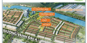 Mở bán chính thức dãy Shophouse thương mại sát chợ và hồ bơi đối diện trường học.