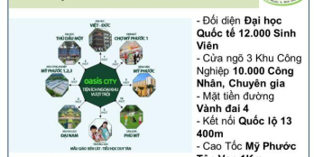 Mở Bán Dãy Nhà Phố Liền kề cạnh Trường Đại Học Quốc Tế Bình Dương .