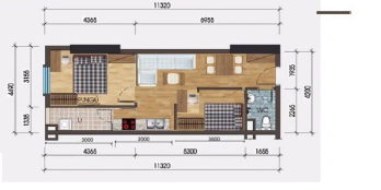 Bán căn hộ diện tích 48m - 1pn giá rẻ khu đô thị thanh hà mường thanh