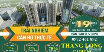 Chỉ 1.3tỷ sở hữu ngay căn 2PN 69.9m2 Thăng Long Capital cách Trần Duy Hưng 10p LS 0%. LH 0972461892