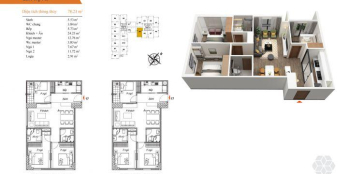 Cần tiền cắt lỗ bán gấp căn hộ A9 ( 78m2 ) 3PN tầng trung  căn góc View đẹp nhất dự án Bea Sky – Nguyễn Xiển