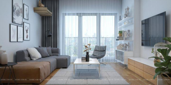 Căn hộ góc thiết kế chuẩn Hàn Quốc, 2 phòng ngủ, có ban công, sổ hồng riêng, hỗ trợ trả góp.