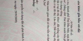 Đi định cư cần bán gấp đất ở phường hiệp an thành phố thủ dầu một