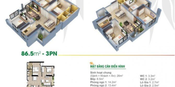 Chính Chủ Cần Bán Gấp Căn Góc 86m (Suất Ngoại Giao) Toà A6 An Bình City Giá Tốt -Lh: 0912 823 628