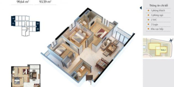 Cần bán căn góc 3 ngủ, ban công ĐN, tầng thấp