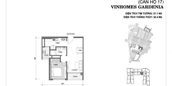 [Vin Gardenia] Chính chủ bán gấp căn 1PN tòa A2, tầng cao thoáng mát, full nội thất đẹp,bán bằng giá HĐMB