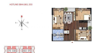 [ Ngoại Giao Đoàn] Bán gấp căn 3 phòng ngủ, tầng trung view đẹp tòa Lạc Hồng Lotus2