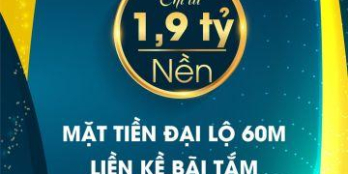 GRAND F NEW CENTER - Đất nền ven biển Đà Nẵng trục chính 60m - mở bán GĐ I thanh toán 1,9 tỷ