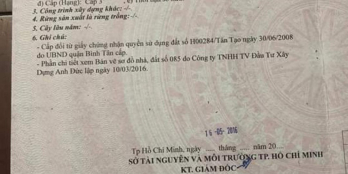 Chính chủ bán nhà mới ở đường Lê Đình Cẩn Bình Tân HCM