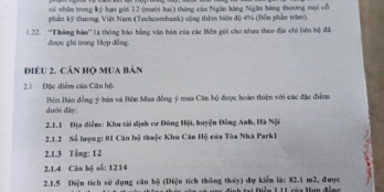 Bán căn hộ chính chủ tại Khu tái định cư Đông Hội, X. Đông Hội, Đông Anh, HN
