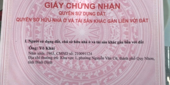 Bán khách sạn 97 Chương Dương, P. Nguyễn Văn Cừ, TP. Quy Nhơn, Bình Định
