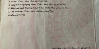 Bán đất đẹp chính chủ tại MT Quốc lộ 1A xã Lợi Hải, Huyện Thuận Bắc, Ninh Thuận