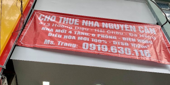 Cho thuê nhà phố nguyên căn 4 tầng, 413 Hoàng Diệu, Hải Châu, Đà Nẵng