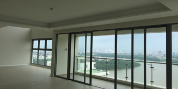 Duplex 4PN Đảo Kim Cương view sông SG. DT 308m2, tầng cao, NTCB, 25 tỷ