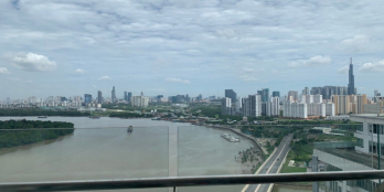 Căn hộ 3PN tầng cao Maldives Đảo Kim Cương. Căn góc view sông Sài Gòn, bán 17 tỷ