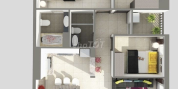 Căn hộ 8x Rainbow - Ngọc Đông Dương 3PN, 90m2 giá 2 Tỷ 200