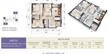 Căn hộ IMPERIAL Kinh Dương Vương, 3PN, 2WC, 1ty8   (sắp bàn giao)