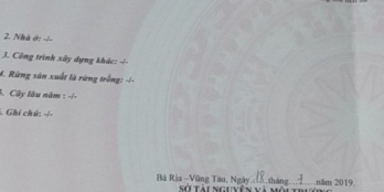 Mùa covid cần bán gấp 226m2 mặt tiền đường nhựa Hòa Long, BR giá 1,35 tỷ