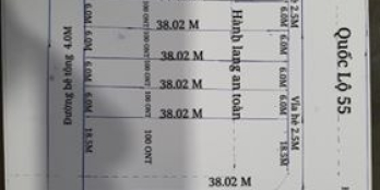 BÁN GẤP MIẾNG ĐẤT 3 MẶT TIỀN VỊ TRÍ KIM CƯƠNG, GIÁ CHỈ HƠN 7 TRIỆU/M2, QL 55