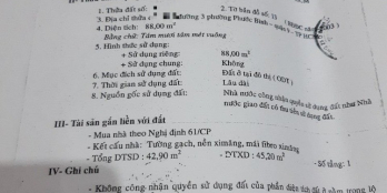 Chuyên Công Tác Bán Gấp Nhà Đường 3 Phước Bình 6,3 Tỷ.