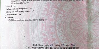 Chính Chủ Cần Bán 6x28x100TC Giá chỉ 420 Triệu - Sổ Đỏ