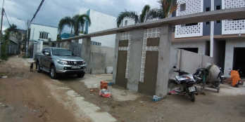 Bán nhà Thủ Dầu Một Bình Dương 1 trệt 1 lầu sân đậu 2 ô tô