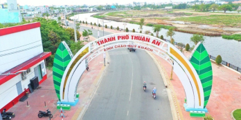 Nhà thành phố Thuận An kế chợ Búng 1 trệt 2 lầu giá 3ty3