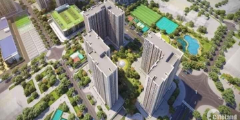 Chung cư 2PN+1 thông thủy 63m tầng thấp giá rẻ trả trước 377 triệu.