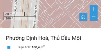 Bán đất Định Hòa Thủ Dầu Một Bình Dương. Diện tích 100m2(60m2 thổ cư)
