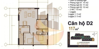 Gia đình tôi cần bán chung cư 60 Hoàng Quốc Việt ( MHDI) 117m2.