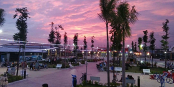 Đất nền mặt tiền chợ huyện thạnh phú, 2  nền  liền kề đối diện t.tâm thương mại