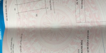 CHÍNH CHỦ CẦN BÁN GẤP LÔ ĐẤT NẰM NGAY QUÁN CƠM ĐỒNG XOÀI 5X19 CAM LÂM KHÁNH HÒA