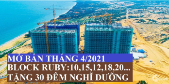 Block R Tầng 10,12,15,18-Căn 32m2, View Biển, Giá 1.3 tỷ, Trả 5%/2 Tháng