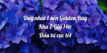 Duy Nhất 1 Nền Golden Bay Bãi Dài - Cam Ranh Giá 14tr