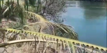 Đất thổ cư Hàm Thuận Nam giá 1tr/m2, có nhà sẵn, giáp sông Cà Ty, đường bê tông.