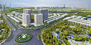 Căn hộ 12A12B The Minato Residence 3PN, view từ công viên Sakura ra tới sông Lạc