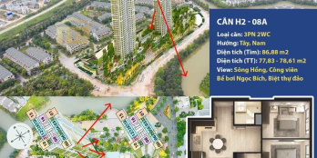 Độc quyền bán căn 3 ngủ 2 vệ sinh Haven Park: căn góc, tầng 18 siêu đẹp