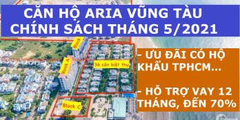 Aria Căn 2PN 138m2-Tầng 12, View Biển Đẹp, Giá 45 Tr/m2, Vay 70%, Full Nội Thất