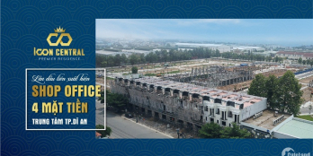 Nhà Phố mặt tiền Dự Án Icon central DĨ An Bình Dương