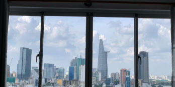 Cho thuê căn hộ Central Garden, lầu 8 78,8m2, 2 phòng ngủ, 2 wc:, đủ nội th