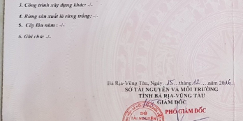 Bán thửa đất có 7m mặt tiền, full thổ cư tại hương lộ 2, hoà long, tp.bà rịa