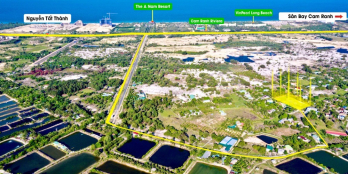 Chỉ duy nhất lô góc 3 mặt tiền cạnh biển bãi dài Cam Lâm hướng Đông giá từ CDT