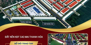 Đầu tư chắc thắng X2 X3 đất  nền KĐT Sao Mai Thanh Hoá - Sổ đỏ trao tay.