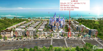 Bán căn shop mặt đường Ven Biển dự án Wonderland Hồ Tràm, lợi nhuận 60tr/tháng