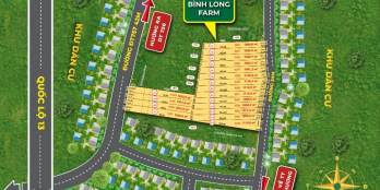 Bình Long Farm mặt tiền đường DT757, đất 1000m2 chỉ 650tr có 100m2 thổ cư
