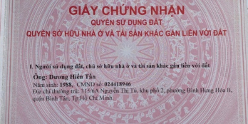 Đất hương Lộ 2, Bình Trị Đông, Bình Tân