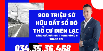 SHOCK ! Chỉ từ 900 TRIỆU sở hữu đất sổ đỏ thổ cư DIÊN LẠC - DIÊN KHÁNH